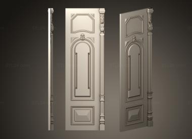 Doors (Classical door with platband version1, DVR_0446) 3D models for cnc