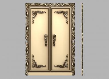 Doors (Carved door framing, DVR_0448) 3D models for cnc