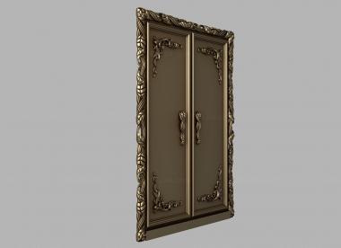 Doors (Carved door framing, DVR_0448) 3D models for cnc