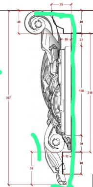 Doors (Decor cartouche with wreaths version1, DVR_0449) 3D models for cnc