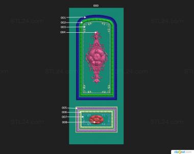 Doors (Door Decor, DVR_0453) 3D models for cnc