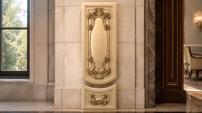 Door covers (DVN_0075) 3D models for cnc
