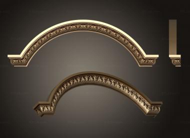 Door covers (Round cornice Thnos, DVN_0252) 3D models for cnc