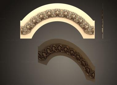 Door covers (Arch of the iconostasis, DVN_0254) 3D models for cnc