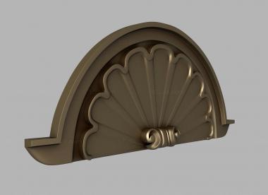 Door covers (Muszla Chromy Shell, DVN_0255) 3D models for cnc