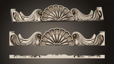 Door covers (Seashell, DVN_0258) 3D models for cnc
