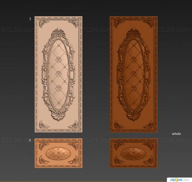 Door covers (Boiserie carved of DVR 0367, DVN_0261) 3D models for cnc