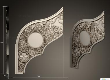 Door covers (Carving above the royal gate, DVN_0270) 3D models for cnc