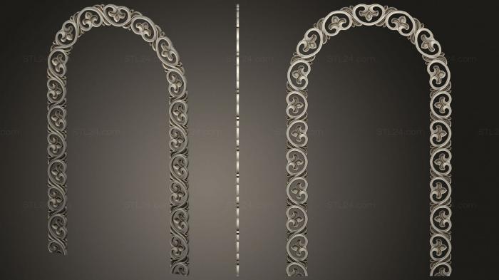 Door covers (The arch is carved, DVN_0287) 3D models for cnc
