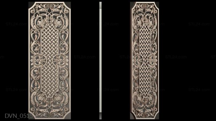 Door covers (DVN_0515) 3D models for cnc