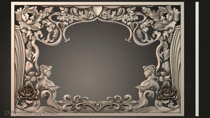 Door covers (DVN_0520) 3D models for cnc