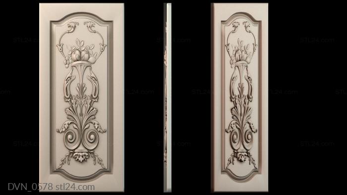 Door covers (DVN_0578) 3D models for cnc