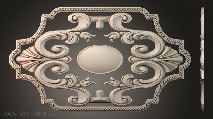 Door covers (DVN_0771) 3D models for cnc