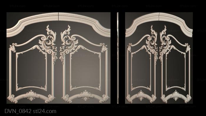 Door covers (DVN_0842) 3D models for cnc