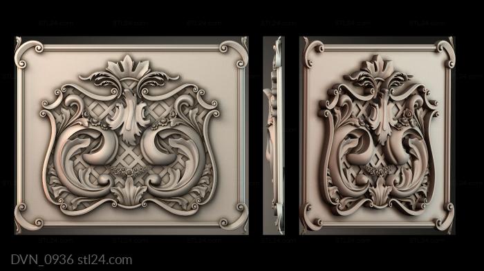 Door covers (DVN_0936) 3D models for cnc