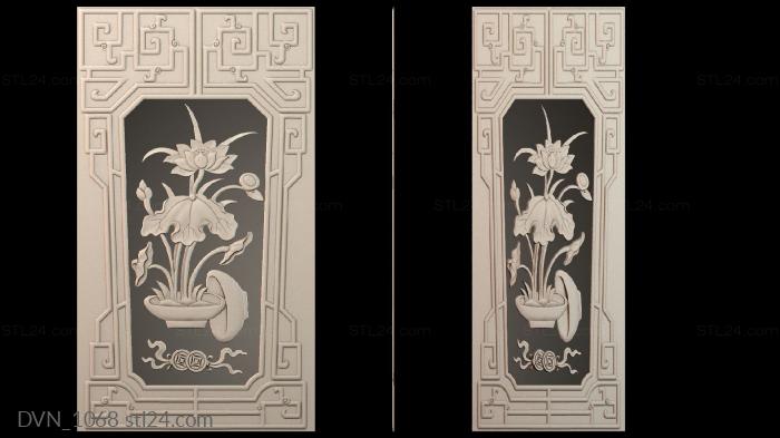 Door covers (DVN_1068) 3D models for cnc