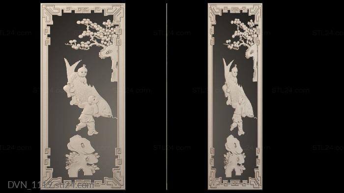 Door covers (DVN_1119) 3D models for cnc