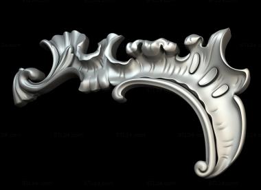 Element (Rococo decorative element, OEL_0178) 3D models for cnc