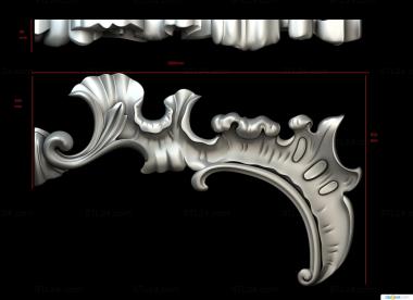 Element (Rococo decorative element, OEL_0178) 3D models for cnc