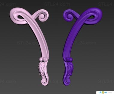 Element (Shaped handles to the cabinet, OEL_0185) 3D models for cnc