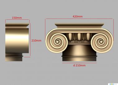 Element (Currency antique, OEL_0187) 3D models for cnc