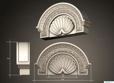 Element (Kiosk with a shell element in the dome version1, OEL_0196) 3D models for cnc