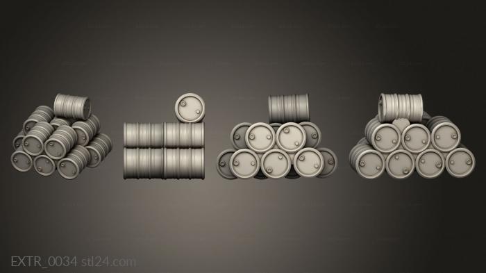 Exteriors (Barrels 3, EXTR_0034) 3D models for cnc