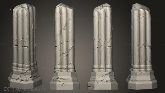 Exteriors (column 21, EXTR_0096) 3D models for cnc