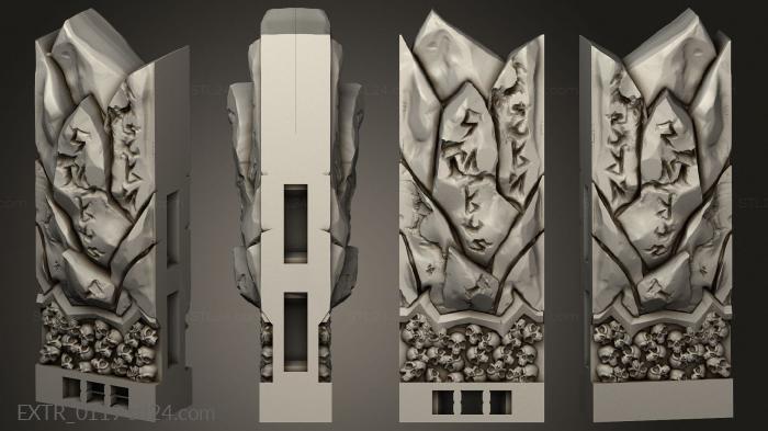Exteriors (Demon Wall in 1, EXTR_0119) 3D models for cnc