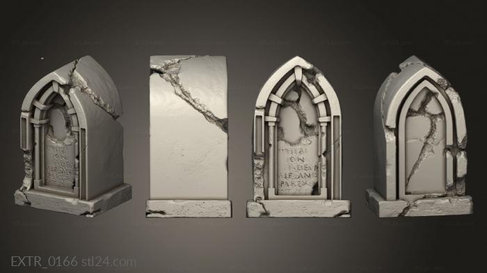 Exteriors (Gravestones 02, EXTR_0166) 3D models for cnc