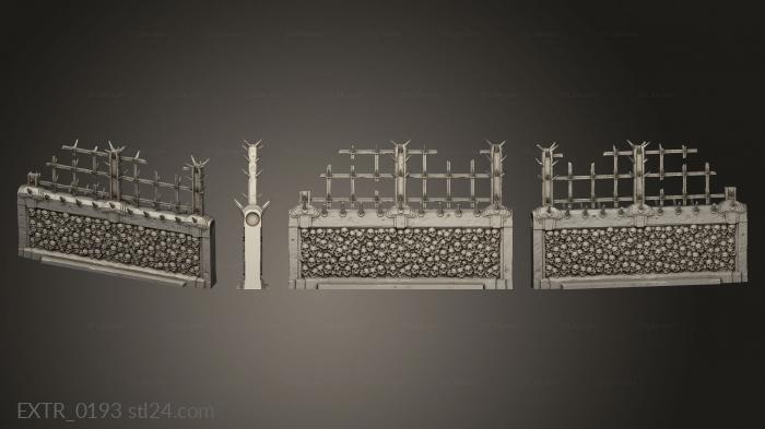 Exteriors (hellscape wall mid damaged V 1 magnets, EXTR_0193) 3D models for cnc