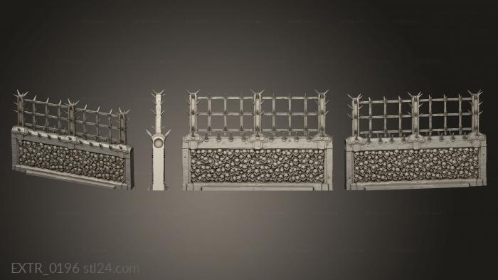 Exteriors (hellscape wall mid full magnets, EXTR_0196) 3D models for cnc