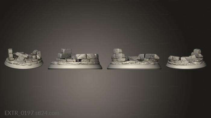 Экстерьеры (Герой Гикта Полуорк Паладин 25 мм, EXTR_0197) 3D модель для ЧПУ станка