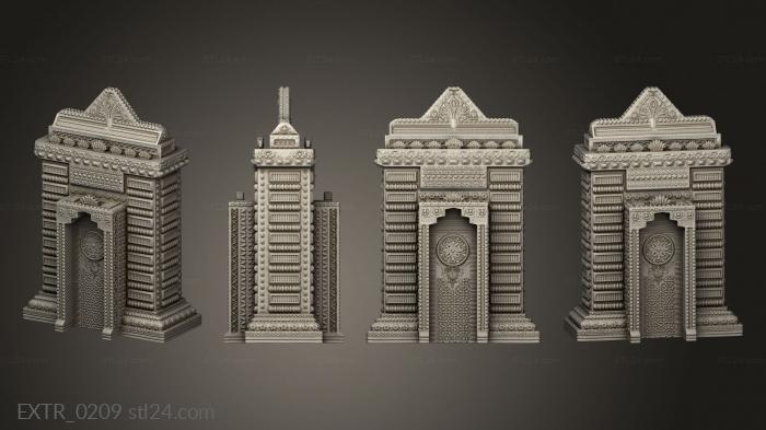 Exteriors (Hindu Gate Arc 001, EXTR_0209) 3D models for cnc