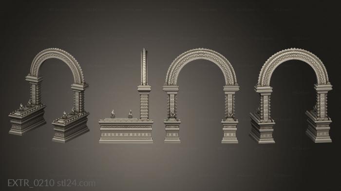 Exteriors (Hindu Gate Arc 002, EXTR_0210) 3D models for cnc
