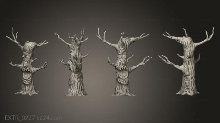 Экстерьеры (Hy земляное жуткое дерево s m, EXTR_0227) 3D модель для ЧПУ станка