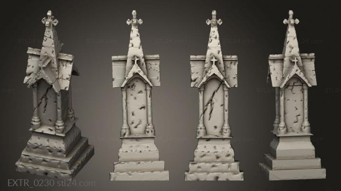 Exteriors (hy ground Headstone 3 m, EXTR_0230) 3D models for cnc