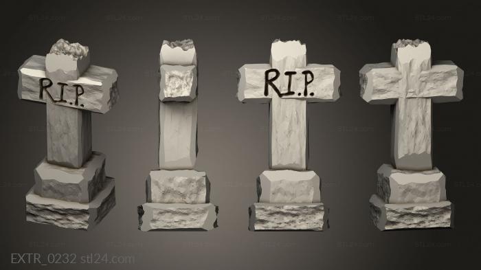 Exteriors (hy ground Headstone 5 m, EXTR_0232) 3D models for cnc