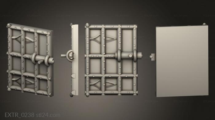 Экстерьеры (Hy заземляющая вставка h прочная дверь v 8 м, EXTR_0238) 3D модель для ЧПУ станка