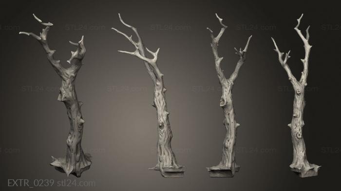 Экстерьеры (Hy грунтовая вставка h снесенное ветром дерево для камня 10 м, EXTR_0239) 3D модель для ЧПУ станка