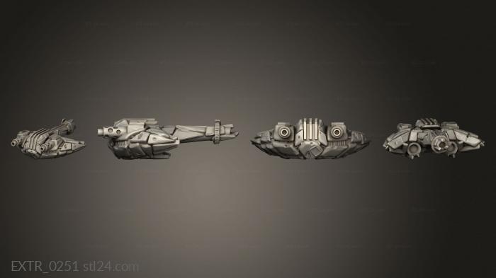 Exteriors (HYPERFRONT ORCS X small ship guns, EXTR_0251) 3D models for cnc
