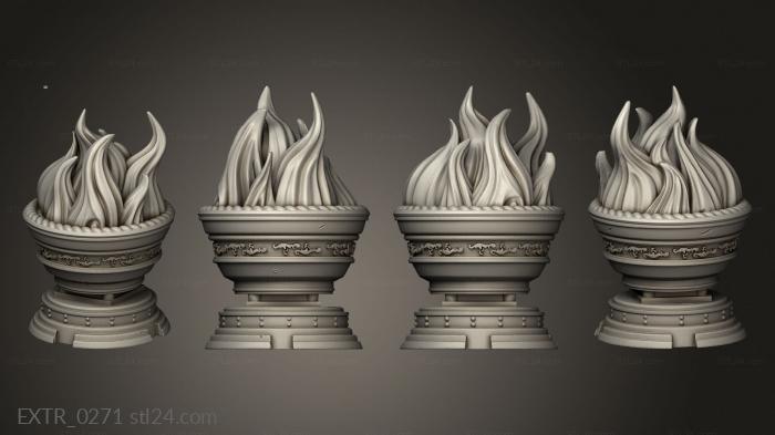 Экстерьеры (Факел короля Горит, EXTR_0271) 3D модель для ЧПУ станка