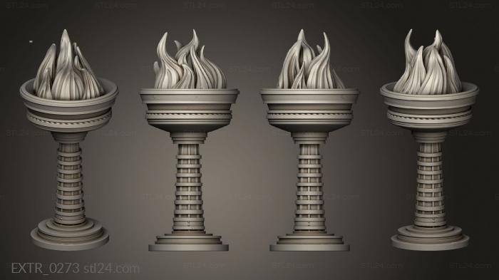 Экстерьеры (Король зажигает факел Каэ, EXTR_0273) 3D модель для ЧПУ станка