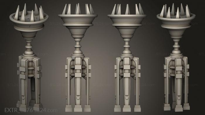 Exteriors (King s Cae torch D, EXTR_0276) 3D models for cnc