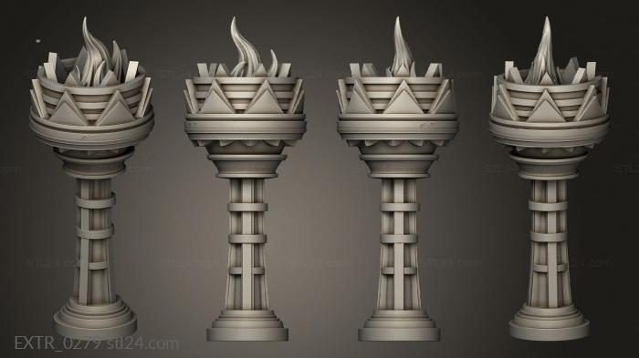 Exteriors (King s Cae torch Efire, EXTR_0279) 3D models for cnc