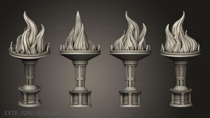 Экстерьеры (Огонь королевского факела, EXTR_0280) 3D модель для ЧПУ станка