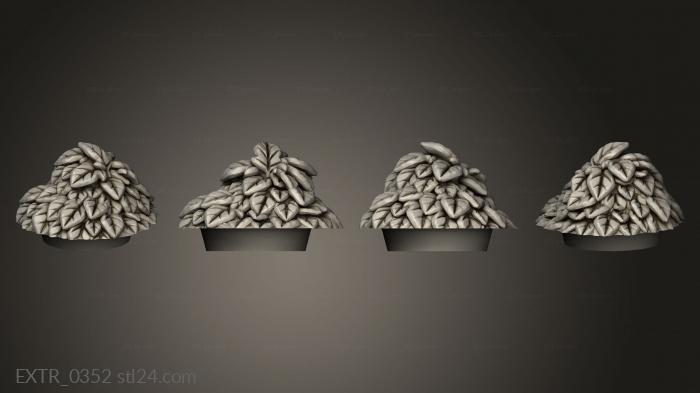 Exteriors (Pot Plants Leaves, EXTR_0352) 3D models for cnc