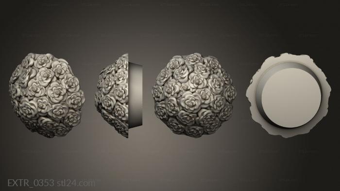 Экстерьеры (Комнатные растения Розы, EXTR_0353) 3D модель для ЧПУ станка