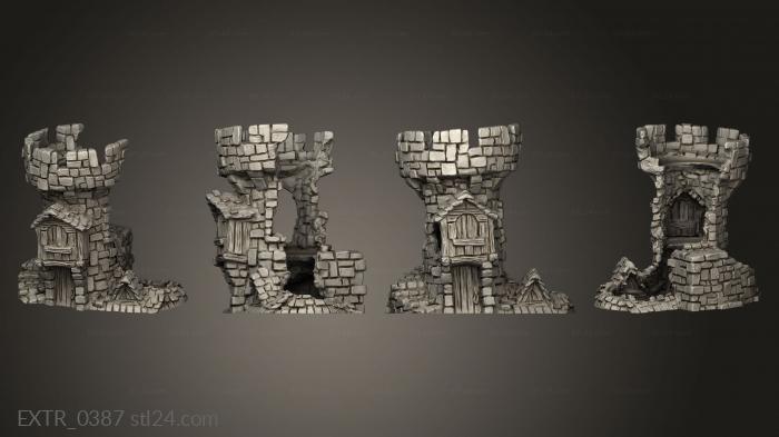 Exteriors (Ruined Tower 15, EXTR_0387) 3D models for cnc