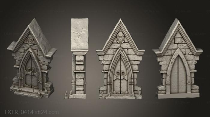 Exteriors (Scenery Mausoleum Entrance, EXTR_0414) 3D models for cnc